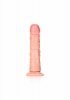 Krzywy penis dildo na mocnej przyssawce 15 cm